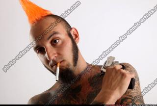 Edgar Revolver Pose With Cigarette